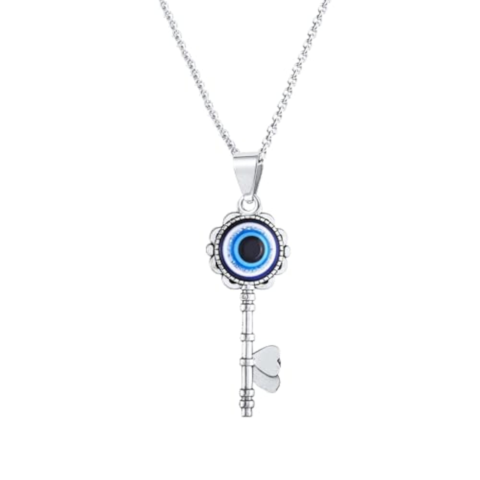 Unisex Evil Eye Chain Pendant Necklace