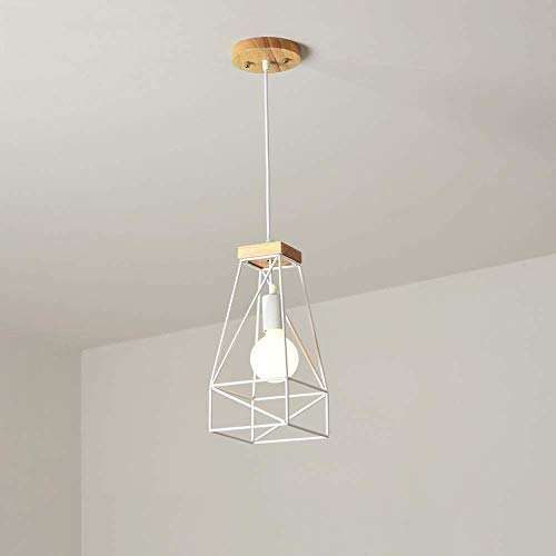 Exquisita elegancia LED Comidas Lámparas personalidad creativa un único cabezal de hierro forjado jaula de pájaro de suspensión colgante ligera de múltiples funciones de iluminación de la lámpara Titu