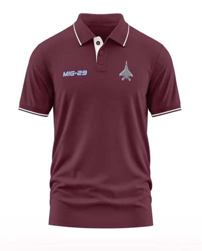 Image of WarriorWorld Men's Polo T-Shirt | 100% Pure Cotton 270 GSM | Fighter Aircraft Graphic | Aviation Style | Ideal for Pilots, Jet Fans & Streetwear.