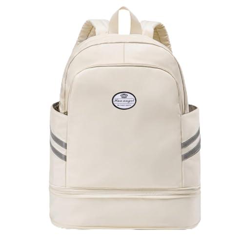 HUA ANGEL Mochila De Viaje Para Mujer Plegable Impermeable Mochila Deportiva para deportes al aire libre Con Separación Seca y Mojada 30-50L Escalable Para Gimnasio Viajar Fútbol Nadar