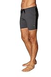 4-rth Mens Transition Yoga Shorts (Medium, Charcoal w/Black)