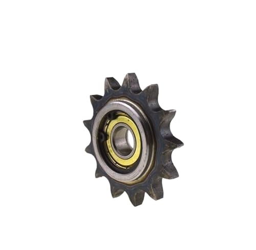 Bevel Gear Pinion Hardware Mechanical 12A 11-14 Teeth 75-95mm Out Diameter 12-20mm Inner Hole Standard Steel Driving Wheel Roller Chain Sprocket with Bearing(Single-14Teeth x 95)