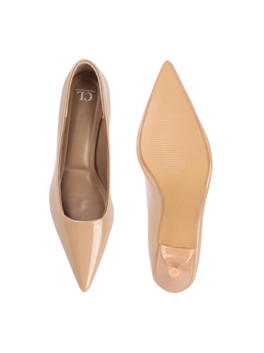 Image of Carlton London Women Comfortable Stiletto Heel Pointed Toe Slip On Fashion Shoes for Daily use, Office use, Casual use