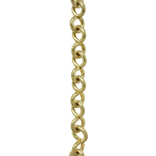 Image of RCH Hardware CH-20-PB-3 Brass Chandelier Chain, Polished Brass (3 Feet)