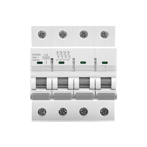 Mini disjoncteur GYM9H 4P 16A pour rail DIN avec haut pouvoir de coupure 10KA