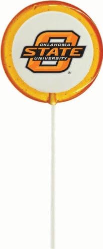 Oklahoma State Lollipals - 6 Orange University Lollipops, Perfect for Students, Alumni, Tailgates, or Game Day!