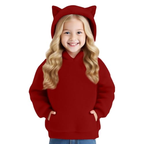 Girls Oversized Hoodies with Cat Ears Cute Fashion Sweatshirts Fleece Casual Pullover Warm Fall Winter Clothes3