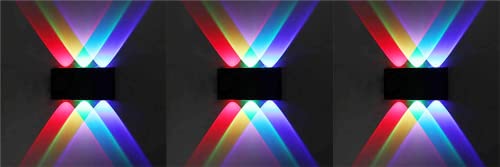 Image of Murphy 6-Watt Sixer U-Shape Up Down Outdoor LED Wall Light with Aluminium IP65 Grade Waterproof Body (Multi Color, Pack of 3)