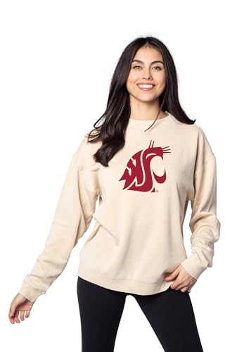Sudadera Campus Crew Chicka-d mujer avena con cuello redondo ropa deportiva casual 4