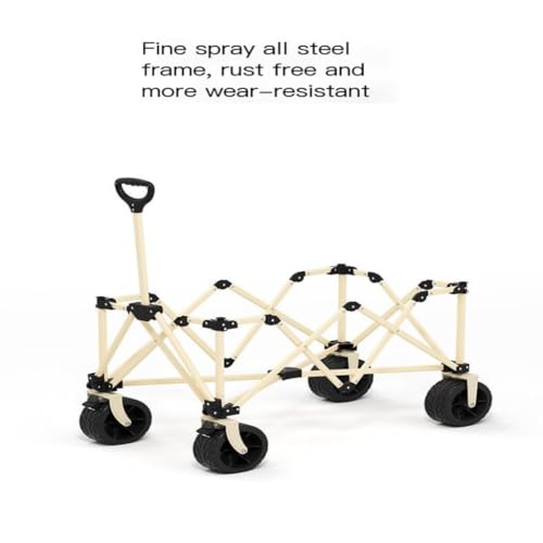 Outdoor-Trolley Camping-Wagen, Picknick-Auto, Camping, Versammlungs-Camp-Auto, Geländerad, Wohnmobil-Auto, Picknick-Wagen Im Freien, Camping-Wagen Gartenwagen(Black,A) – Bild 8