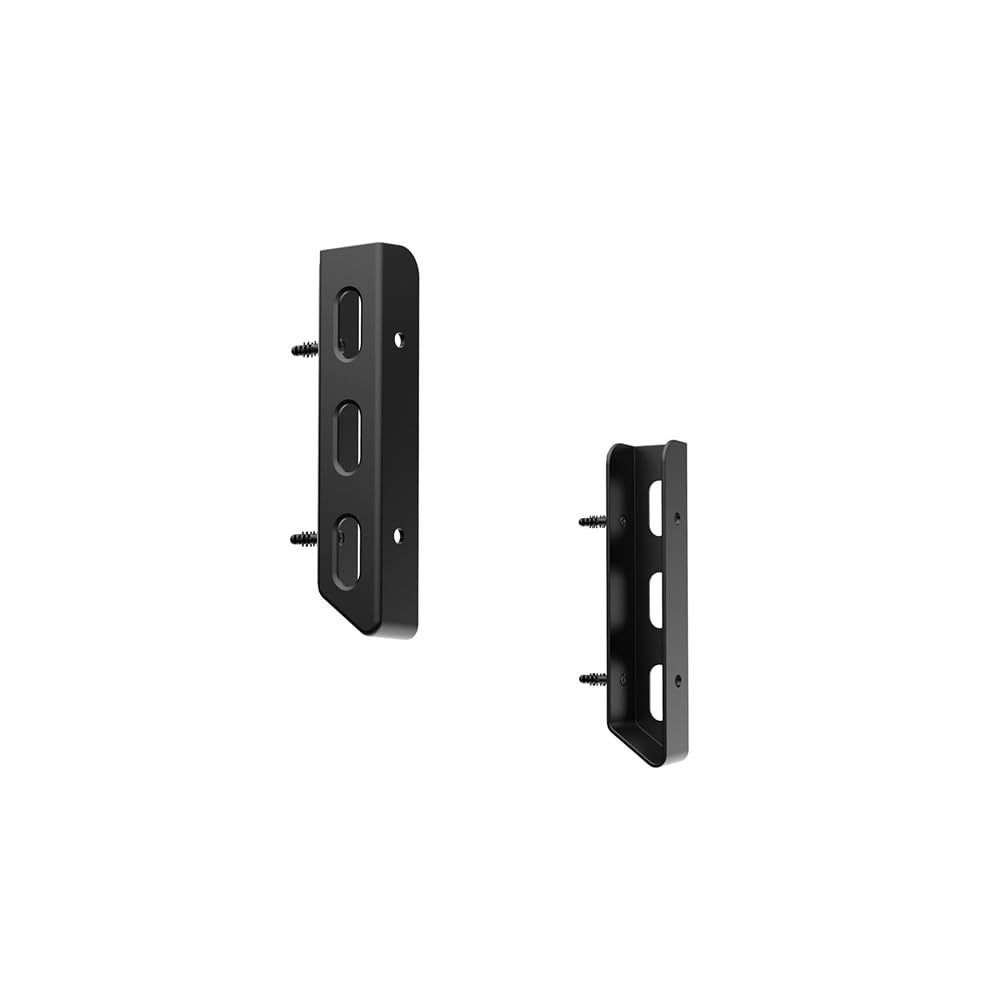 Aundhegrtt Universal Wall Mount Under Desk Mount Bracket for Laptop Router Modems Space-Saving Shelf with Screws