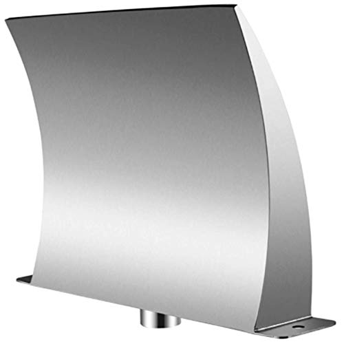 Pool Fountain Stainless Steel 15.7x4.5 Inch, Pool Waterfall Fountain 304 Stainless Steel, Pool Fountains for Inground Pools, Garden Outdoor Waterfalls