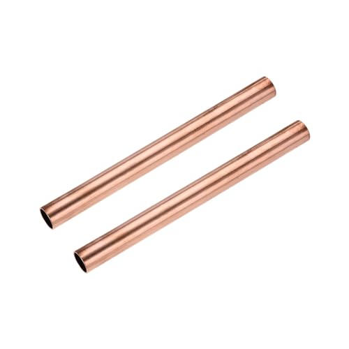 NYMFEA yaoqijie 2 Stück Kupfer-Rundrohr 7 mm-30 mm ID Hohle gerade Rohrschläuche Glatte Oberfläche Länge 100 mm/200 mm/300 mm Lasting (Size : 7mm x 0.2mm x 300mm)