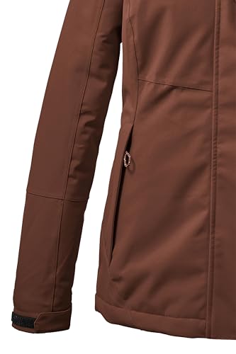Veste fonctionnelle avec capuche zippée killtec isolante couleur cappucino