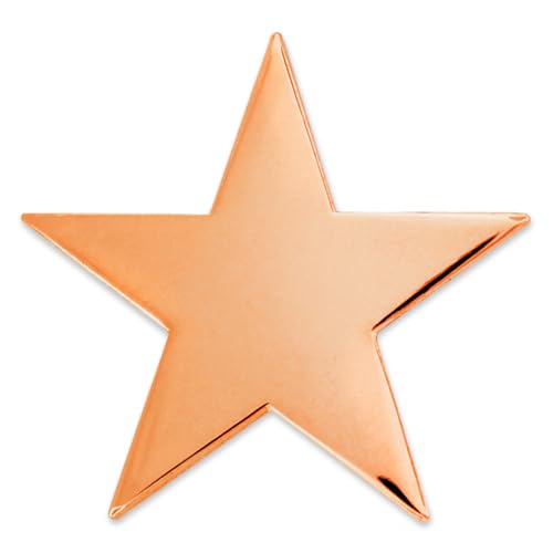 PinMart's Copper Star Pin Magnetic Back - 10 Pack