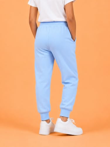 Image of KiddoPanti Boys Solid Fleece Track Pants | Cotton Poly Fleece Fabric | Ankle Length Bottom Rib | 2 Front Patch Pocket | Elastic Waist & Drawcord | Jogger Track Pants for Boys