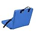 Aumotop Outdoor Foldable Cushion Chair Portable Soft Sponge Backrest Stadium Beach Seat for Camping, Oxford Cloth Material (Blue)