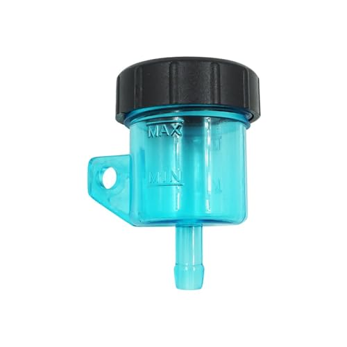 Depósito de líquido de frenos azul de 8mm para rutas en motocicleta