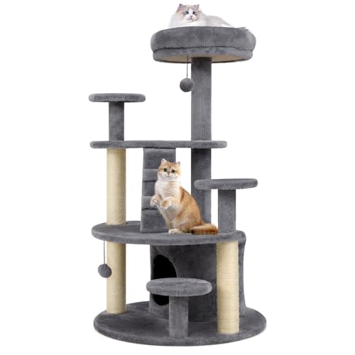Árbol para gatos multi-niveles PETSITE 40 pulgadas, gris miniatura 1