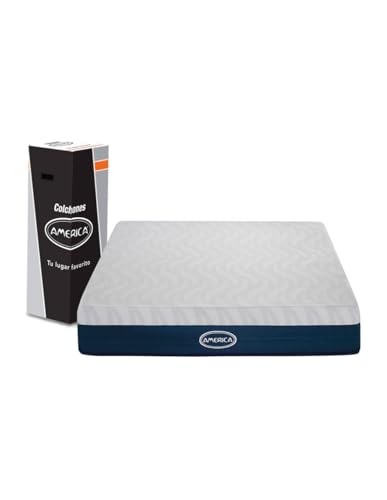 La mejor comparación de Colchones america matrimonial más recomendados. 49 Colchón Matrimonial America Memory Ice, Memory Foam, Hipoalergénico, Soporte Ortopédico, Confort Medio