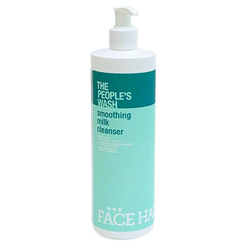FACE HAUS The People's Wash Smoothing Milk Cleanser Hydrating Face Wash Emollient Cleanser, 16 Oz