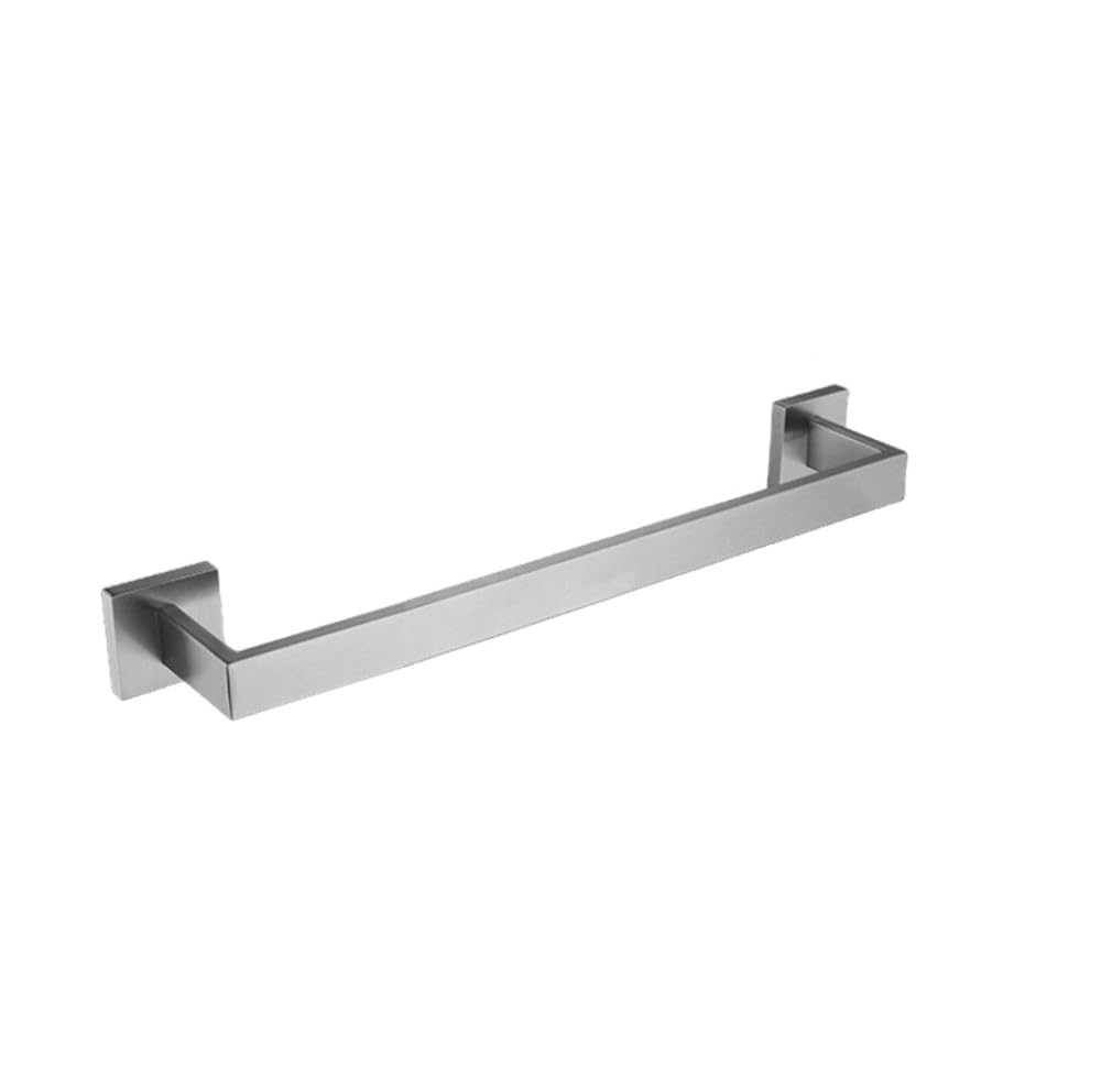 Accesorios de baño de Acero Inoxidable Toallero de níquel Cepillado Soporte de Papel higiénico Gancho para Barra de Toalla Accesorios para Inodoro, 1 Barra de 40 cm, como se Muestra