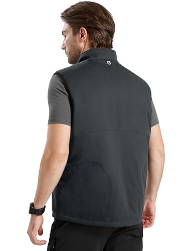 FREE SOLDIER Men's Lightweight Golf Vest Outerwear Windproof Reversible Sleeveless Softshell Jacket Running Vest2