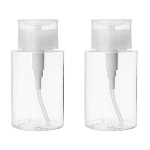 Ciieeo Botellas de Viaje de 300 Ml Petg para Líquidos, Pack de 2 Botellas de Loción Recargables, Dispensadores Portátiles sin Fugas para Maquillaje y Cuidado Personal
