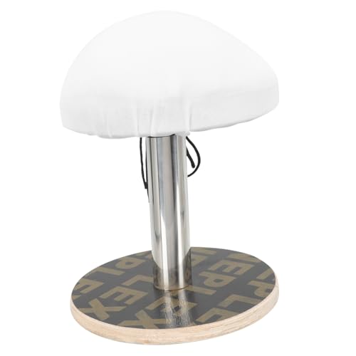 GAROZATION Taburete para Planchar Ropa Doméstico Multiusos, Pequeña Tabla de Planchar de Madera con Funda Clara, Accesorios de Planchado Compactos para Prendas y Hogar