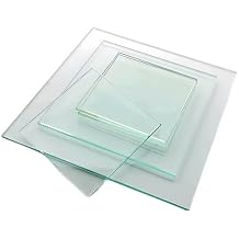 WEAREONE Professional high-Temperature Resistant Tempered Glass Plates for Laboratory Glass Sheets, Tempered Sight Glass Plates, and high-Temperature Reaction Vessel Covers 5mm, 180mm*180mm