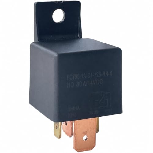 Relais automobile SPST anti surchauffe 12V 80A scellé pour boîte fusibles