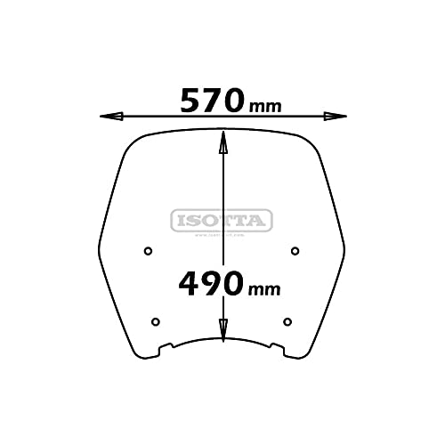 LASTRA DI RICAMBIO PARABREZZA SH 125i / 150i 2005/2012 ISOTTA SC2672