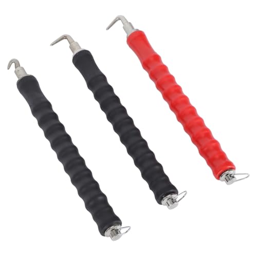FELTECHELECTR Ergonomic Hook Tool Steel Bar Twisting Hook Tie Wire Tool for Fence Semi-auto 3pcs Set