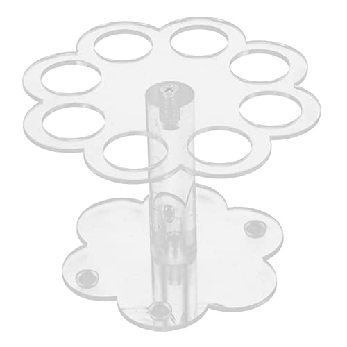 ABOOFAN Transparent Ice Cream Cone Holder Stand Petal Shaped Dessert Display Rack for Party Birthday and Wedding Celebrations for Cone Treats and Sweet Displays