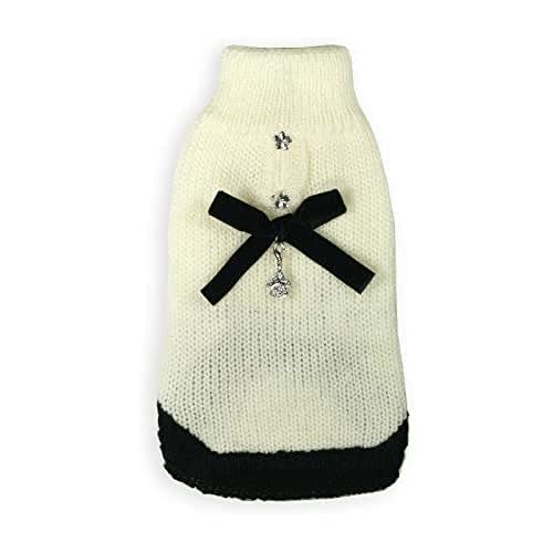 Hip Doggie HD 7CLCC XS Classic Coco Mohair Sweater - Dog Sweater - XS, cream