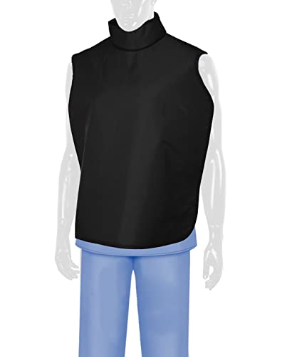 Image of Quickship Dental Lead Apron - Lead-Free - 0.25mm Pb Lead Equivalency - Lightweight - Hook and Loop Closure - Meets ASTM (Nylon Black)