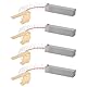 YINETTECH Kohlebürste für Staubsauger, 32 x 6,5 x 10 mm, kompatibel mit Bosch, kompatibel mit Electrolux WZ1000-2, 4 Stück