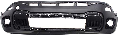 Garage-Pro Front Bumper Cover Compatible with JEEP RENEGADE 2015-2017 Lower Textured Trailhawk Model with Fog Light Holes - CAPA