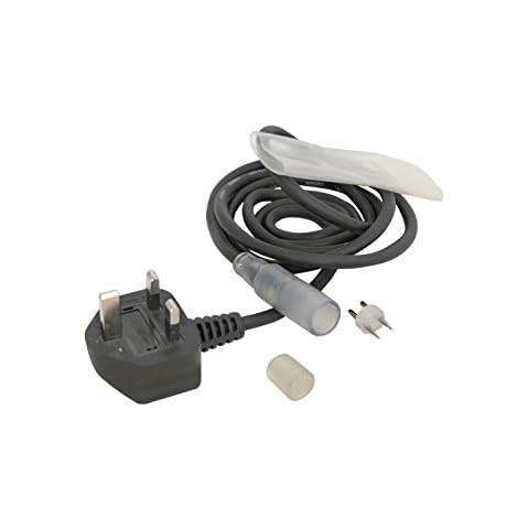 Rope Light Power Cable with Plastic Sleeve and End Cap Cover