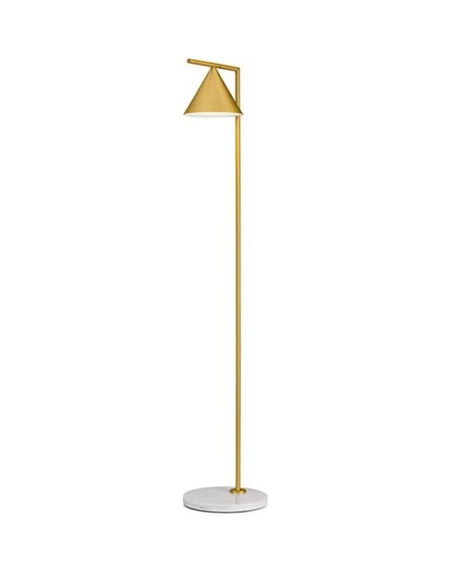 CVdrtyED Standing Lamp Floor Light E27 Lamp Creative Standing Gold Body Color Speaker Lampshade Bedroom Living Room(Gold)