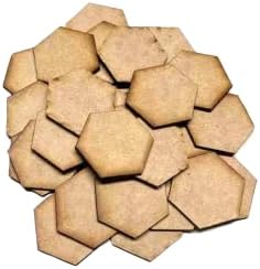 Memoir 44 Hex Tile Blanks 5 Pack Laser Cut MDF FAST SHIPPING