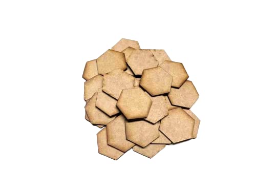 Memoir 44 Hex Tile Blanks 5 Pack Laser Cut MDF FAST SHIPPING