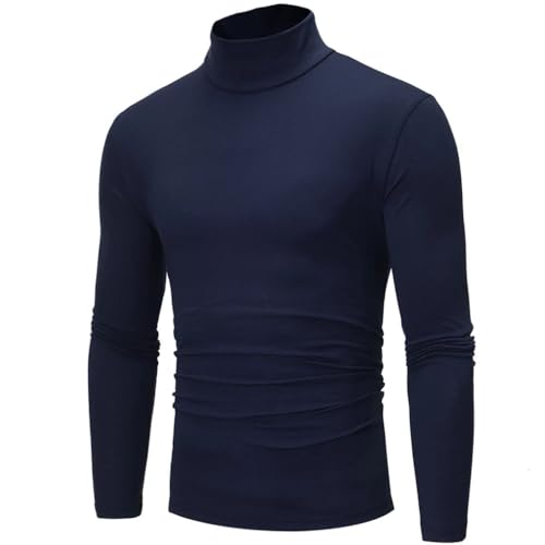 Men's Pullover Sweaters Long Sleeve Slim Fit High Elastic Casual Breathable Knit Pullovers4