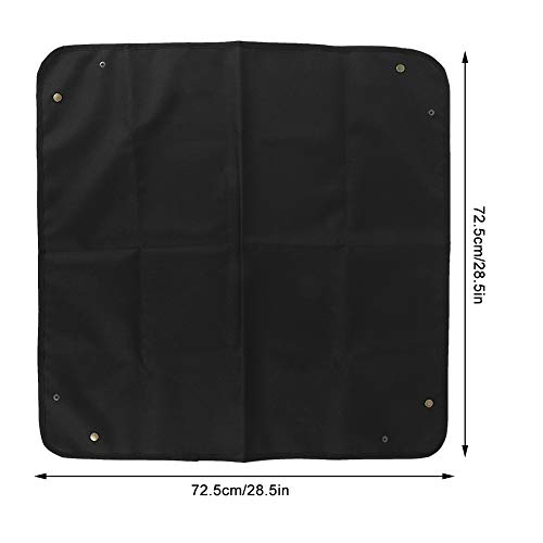 Cikonielf Gardening Mat Oxford Cloth Plant Seedling Repotting Tray for Indoor Flower Transplanting Operating Tidy Potting Mat(Black) - Image 2