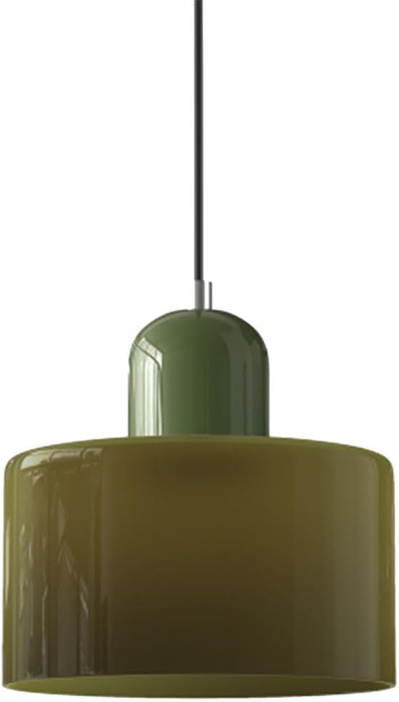 La Mejor Selección de Iluminación colgante comprados en linea. 46 Lámpara Colgante de Vidrio Pequeña, Candelabro Retro de Línea Larga para Cabecero de Dormitorio, Accesorios de Iluminación Colgante Cilíndrica para Restaurante Bar Mostrador...