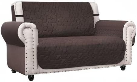 Miniatura 9 de Ameritex Funda de sofá biplaza, protector de muebles acolchado resistente al agua con parte trasera antideslizante para perros, niños y mascotas,