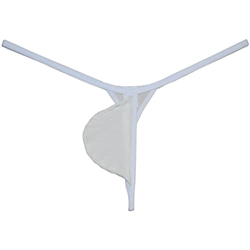 Men's Modal Mini Bikini T-Back Drop-shaped String Thong Underwear Jockstrap Tangas Soft Minimal Coverage Bottoms2