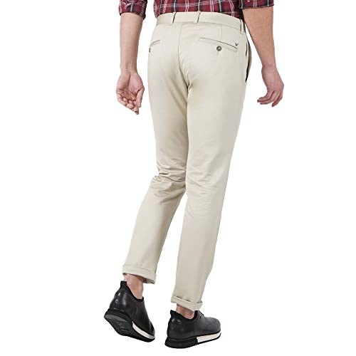 Image of blackberrys Solid Polyester Cotton Slim Fit Mens Work Wear Trousers