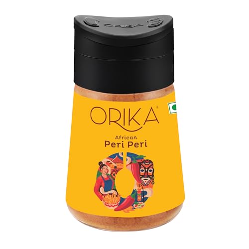 Image of Orika African Peri Peri Masala Powder Sprinkler 75g | Spicy & Flavorful Piri Piri All Pupose Seasoning | Perfect for Grilling, Cooking and Sprinkling | No Artificial Flavours or Colours