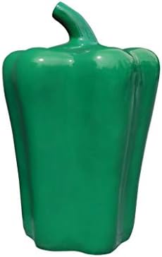 Trashcan Outdoor Park Waste Recycling Compost BinsCreative Large in/Outdoor Dustbins Chili Shaped Nutshell Trash can Recycling (Color : Green, Size : 19.731.52inchs)